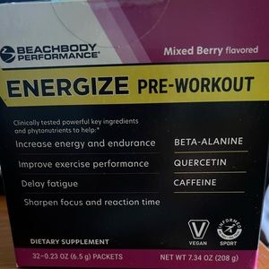 New in box Energize, mixed Berry, 32 ct sticks.
